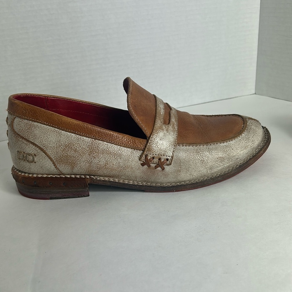 Bed-Stu Reina Cobbler Series Penny Loafers Shoes Rustic Brown Leather Size 10